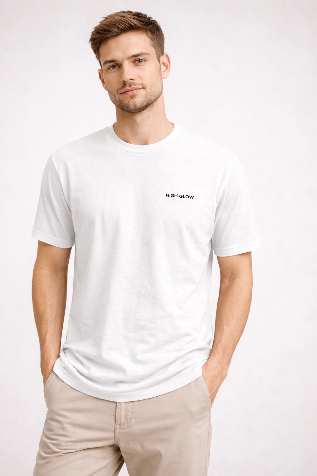 BASICA DE ALGODON HIGH GLOW BLANCO