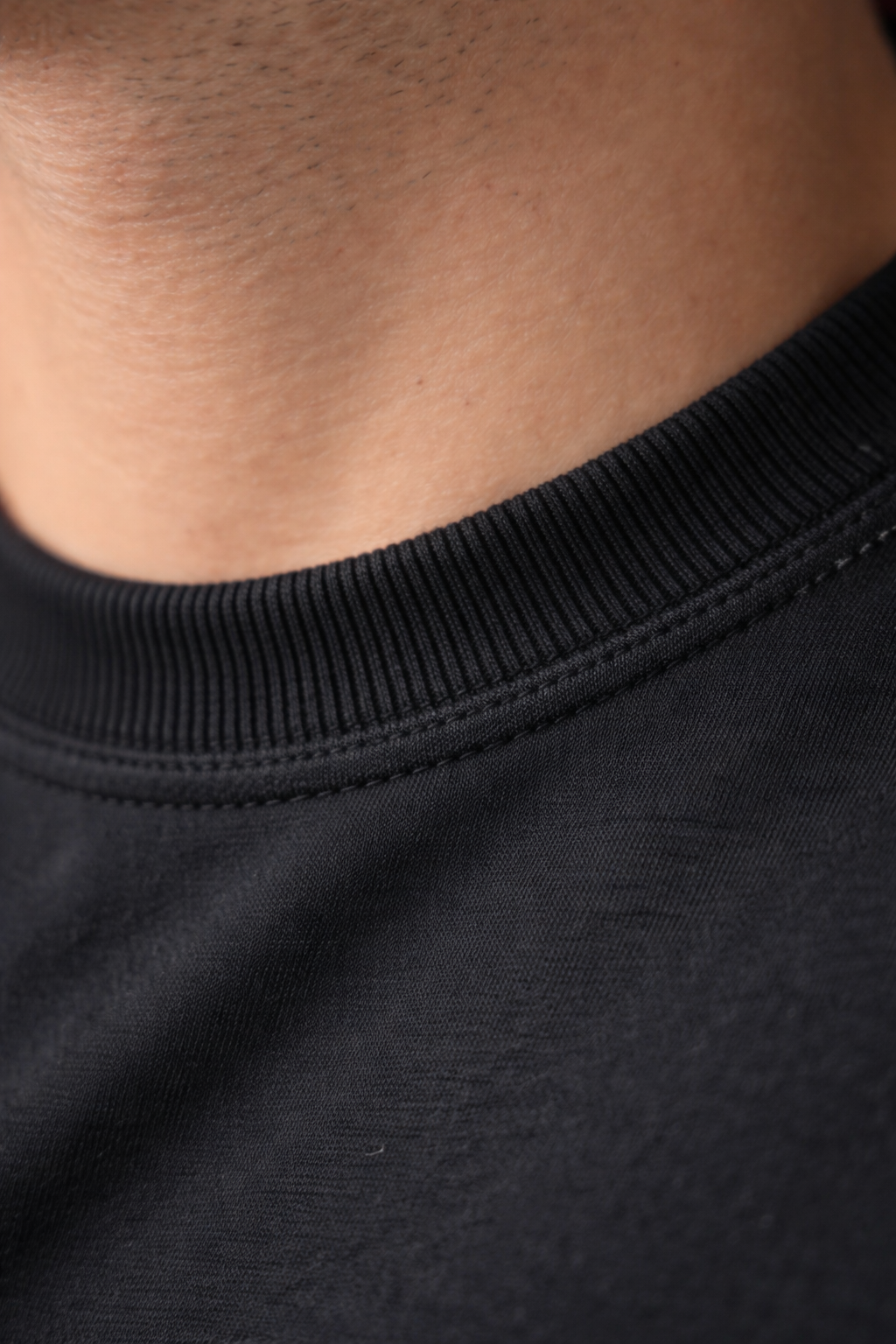 BASICA DE ALGODON HIGH GLOW NEGRO