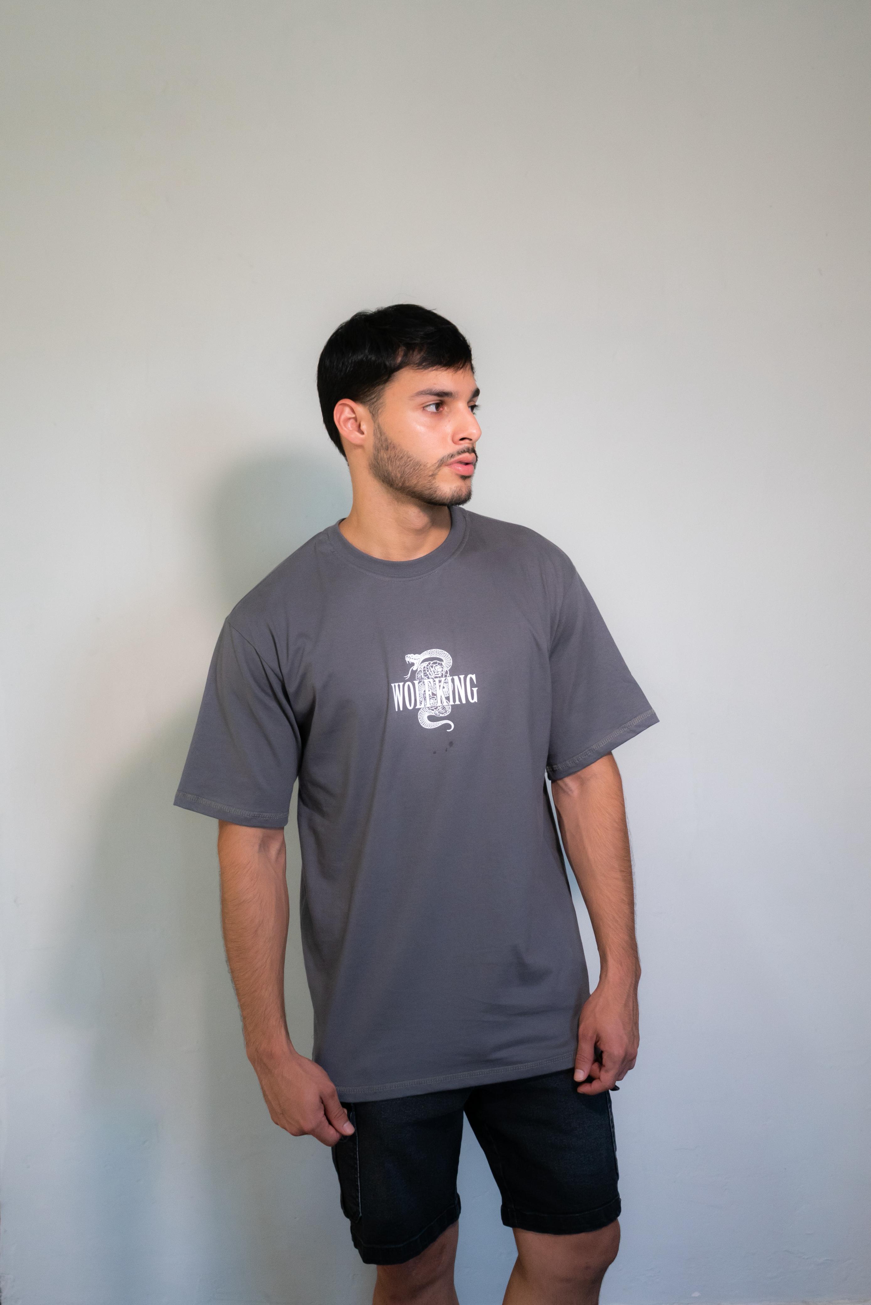 OVERSIZE SNAKE WOLFKING GRAPHITE