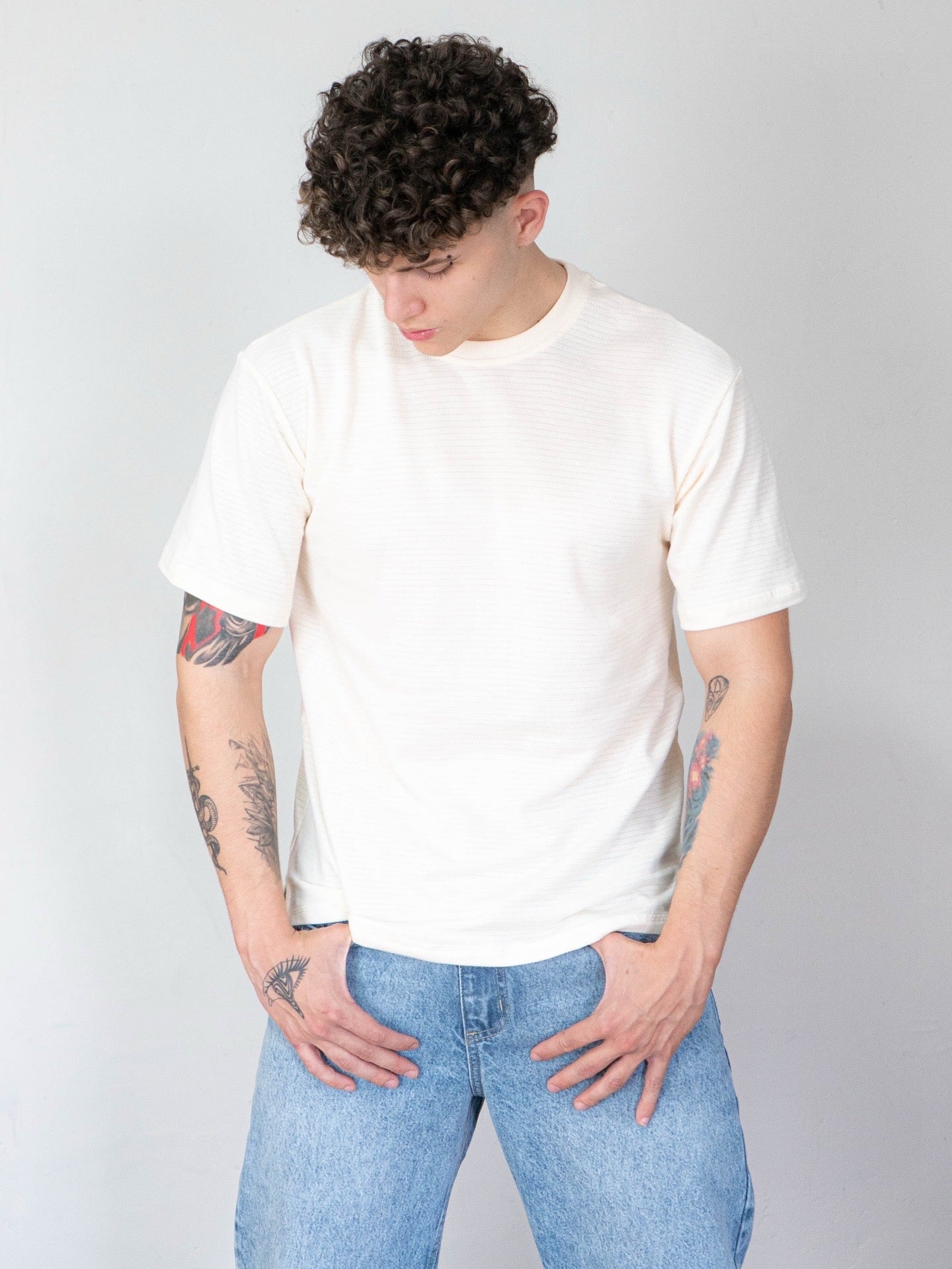 SEMI-OVERSIZE WAFFLE WOLFKING MARFIL