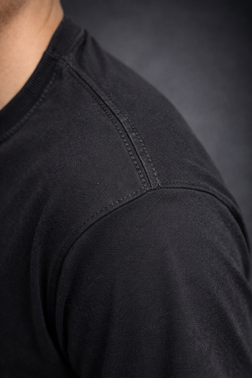 BASICA DE ALGODON HIGH GLOW NEGRO