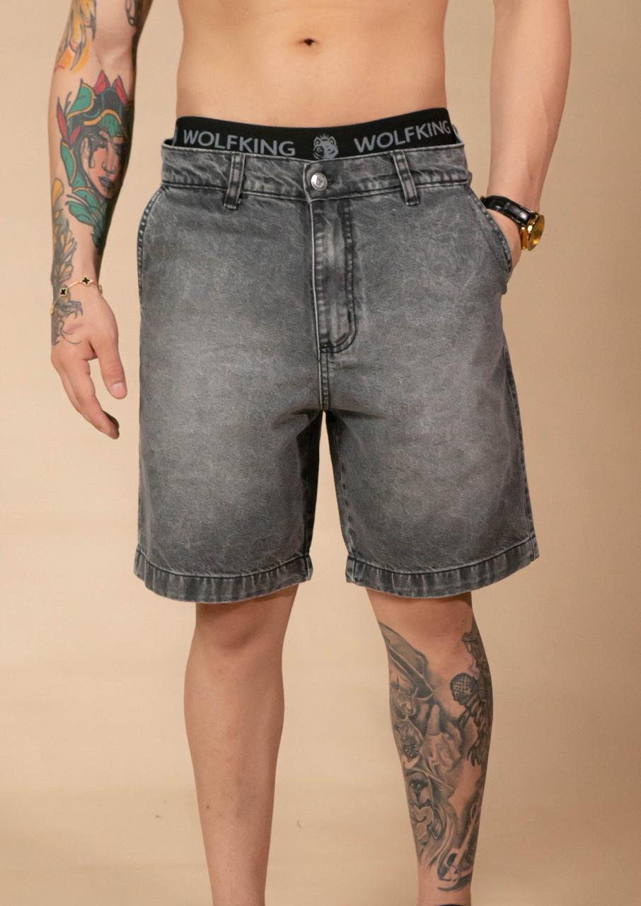 BERM. JEANS MOM WASHED BLACK WOLFKING