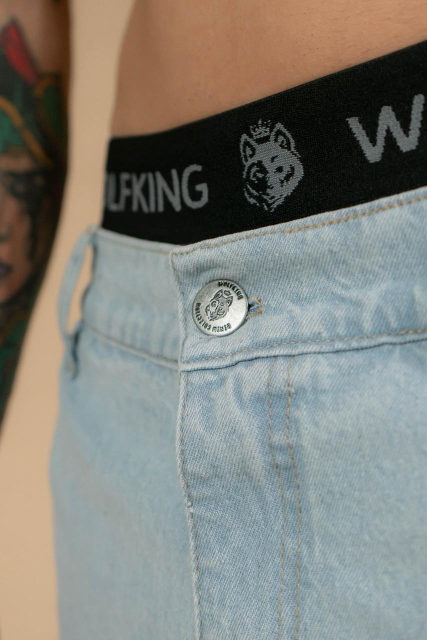BERM. JEANS MOM SKY BLUE WOLFKING